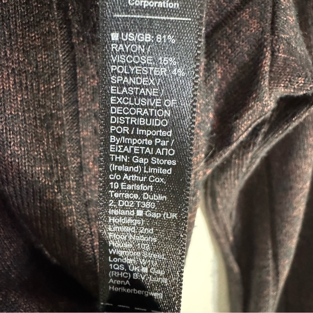 Athleta Harmony Hooded boxy ribbed top Mahogany - Picture 9 of 9